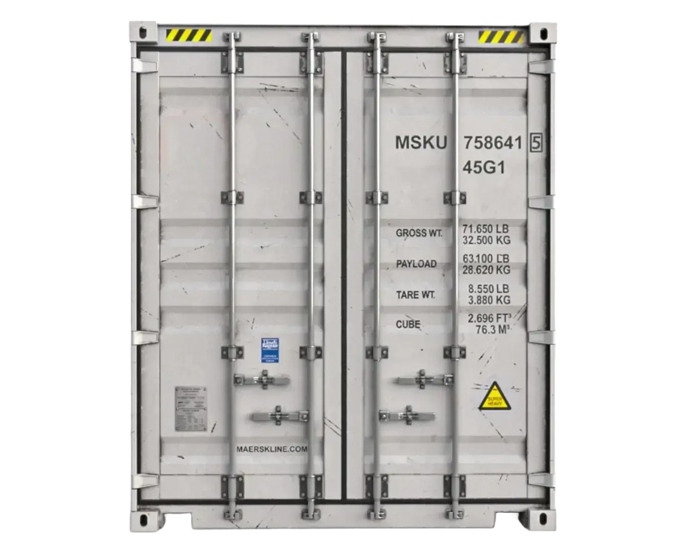 40' high cube container for sale
