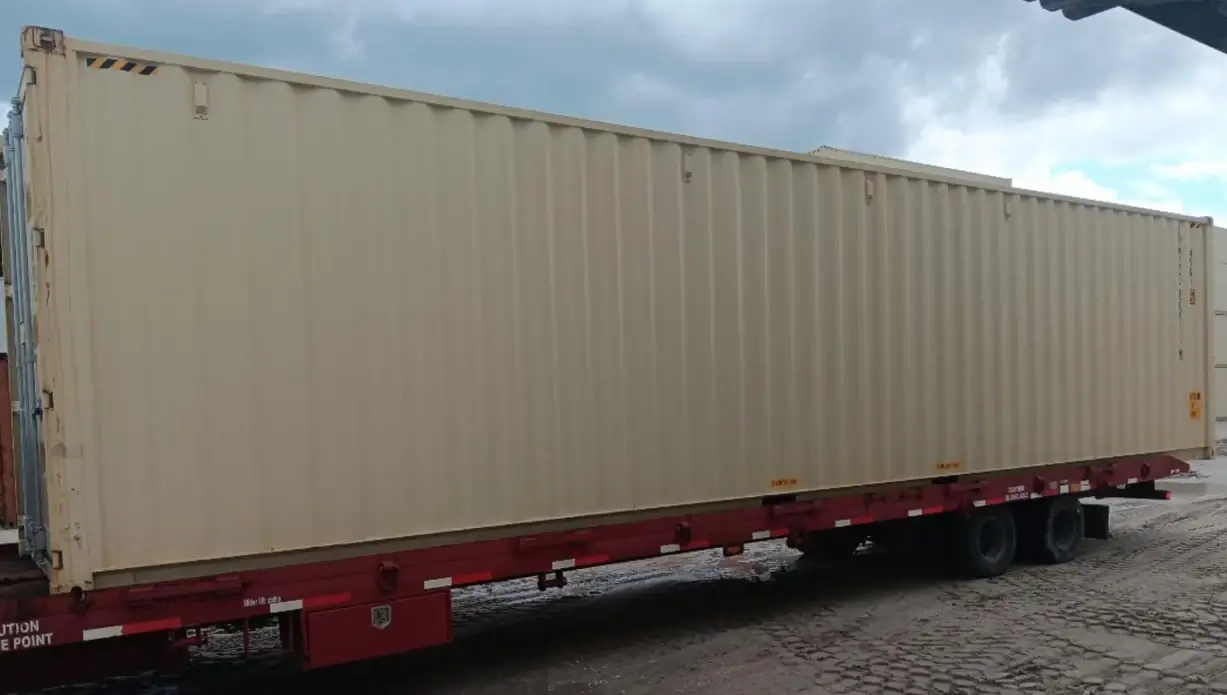 40ft high cube container TiltBed Delivery Jacksonville