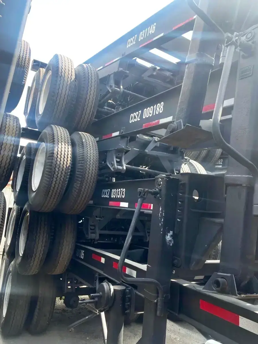 20 ft Slider container 2 AXLE Chassis for sale