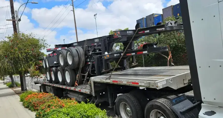 20' Slider container 2 AXLE Chassis for sale