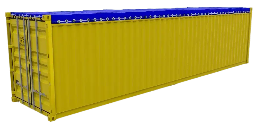 40 foot open top container