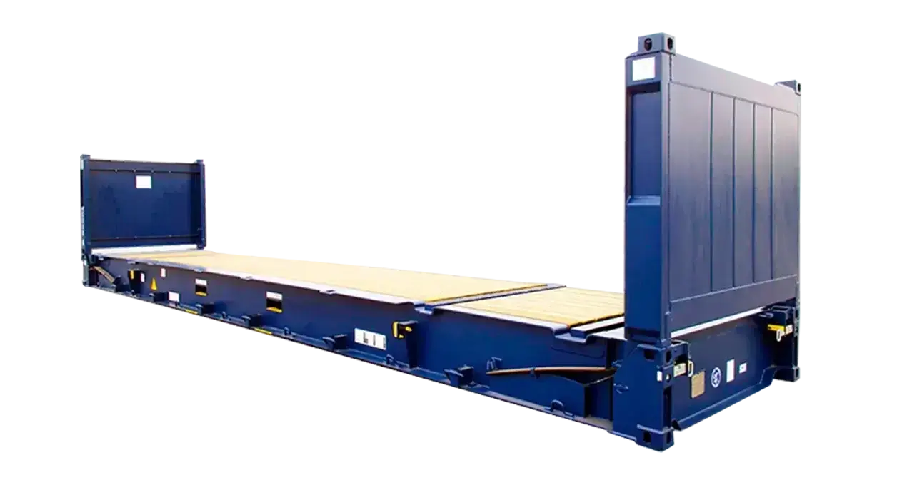45' flat rack container