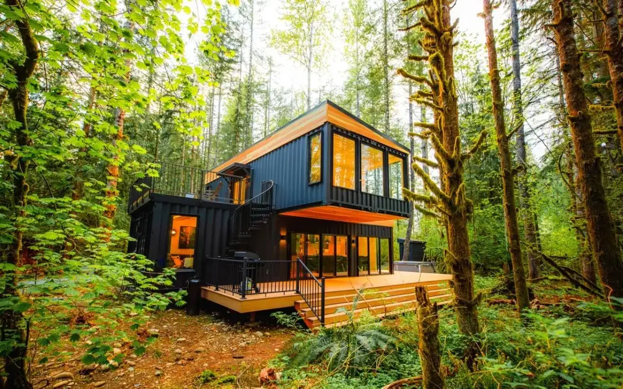 shipping containers on residential property