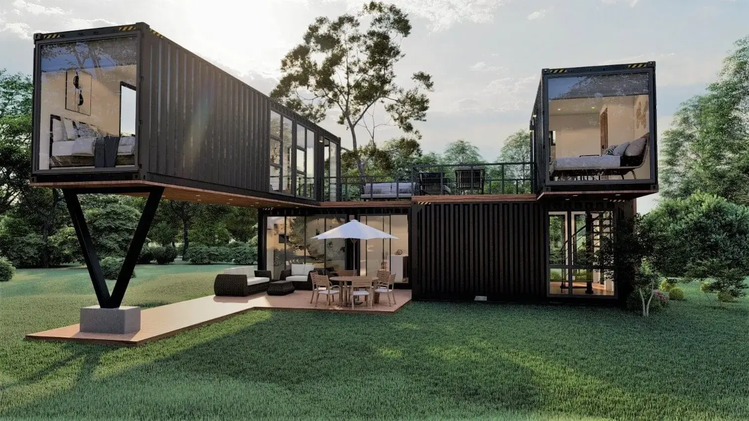 can i put a shipping container on my property